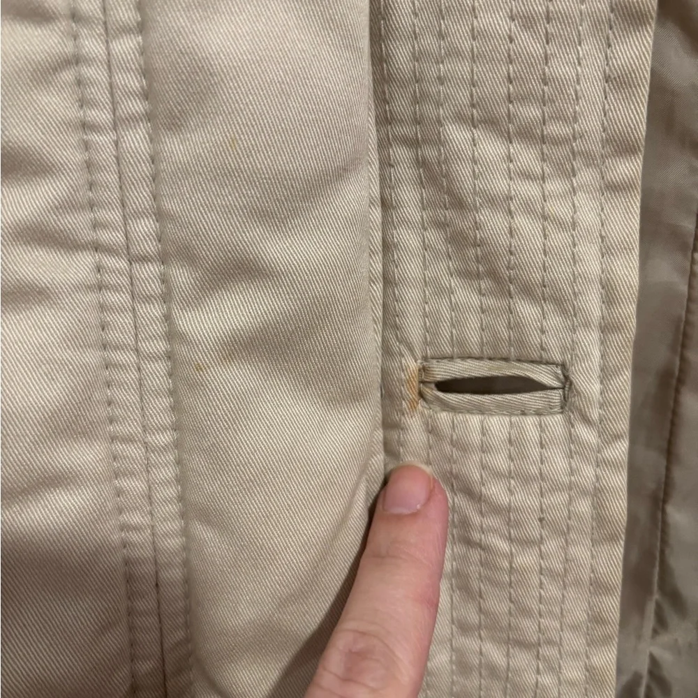 ZARA Basic Beige Padded Utility Jacket | Button & Zip Front | Women’s Medium